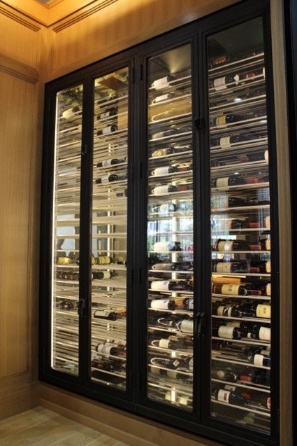 Island Hotel Wine Cabinet - Wine Cellar Cooling Services San Francisco in partnership with Vintage Cellars