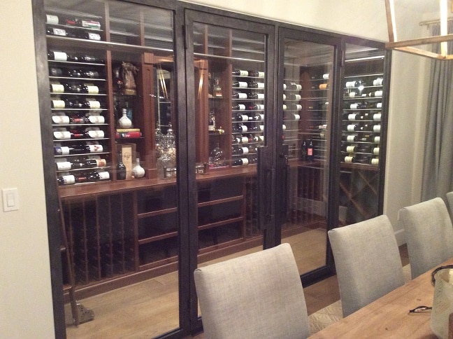 Glass Wine Cellar Doors