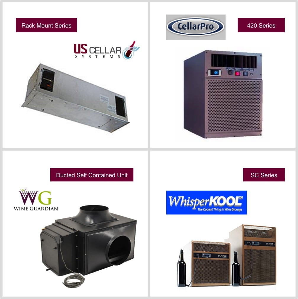 Wine cellar refrigeration system brands regularly recommended by Wine Cellar Cooling Services San Francisco